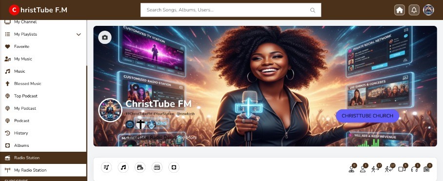 ChristTube for Music Artists